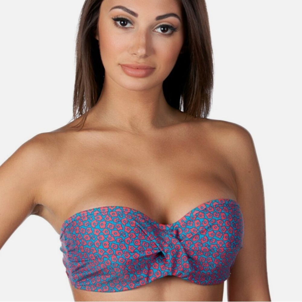 Cleo Hattie Floral Twist Bikini Top - Picture 2 of 7
